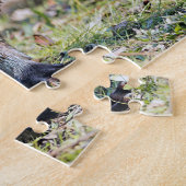 Funny River Otter uit Water Stanley Park Lagoon Legpuzzel (Zijkant)