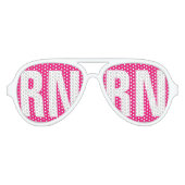 Funny RN verpleger-graduatie-partij schoppen zonne Aviator Zonnebril (Voorkant)