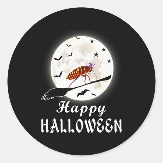 Funny Roach Halloween Costume For Roach Lover Ronde Sticker (Voorkant)
