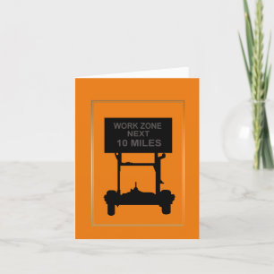 Funny Road Road of Life Enmoegement Wenskaart Kaart