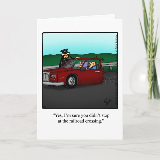Funny Road Trip Bon Voyage Humor Card Kaart (Voorkant)