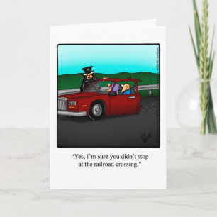 Funny Road Trip Bon Voyage Humor Card Kaart