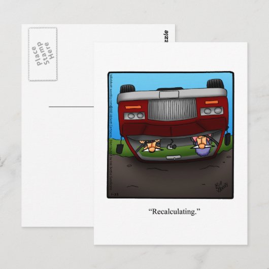 Funny Road Trip Humor Briefkaart (Voorkant / Achterkant)