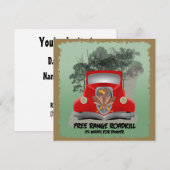 Funny Roadkill Party Invitation Kaart (Voorkant / Achterkant)