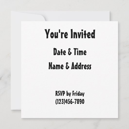 Funny Roadkill Party Invitation Kaart (Achterkant)