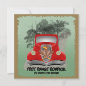 Funny Roadkill Party Invitation Kaart (Voorkant)