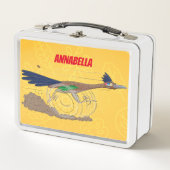 Funny roadrunner bird cartoon illustration (Voorkant)