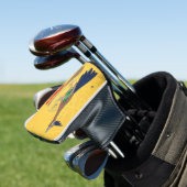 Funny roadrunner bird cartoon illustration golfheadcover (Insitu)