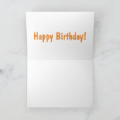 Funny roadrunner bird cartoon illustration kaart (Binnen)