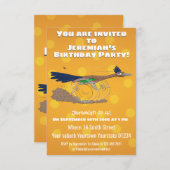 Funny roadrunner bird cartoon illustration kaart (Voorkant / Achterkant)