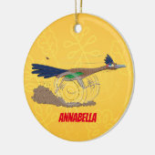 Funny roadrunner bird cartoon illustration keramisch ornament (Links)