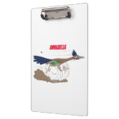 Funny roadrunner bird cartoon illustration klembord (Links)