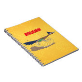 Funny roadrunner bird cartoon illustration notitieboek (Rechterzijde)