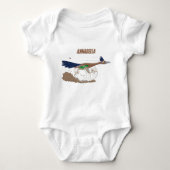Funny roadrunner bird cartoon illustration romper (Voorkant)
