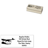 Funny roadrunner bird cartoon illustration rubberstempel (Gestempeld)