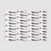 Funny roadrunner bird cartoon illustration tissuepapier (Voorkant)