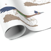 Funny roadrunner woestijn vogel cartoon illustrati cadeaupapier (Rol Hoek)