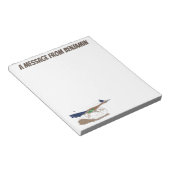 Funny roadrunner woestijn vogel cartoon illustrati notitieblok (Schuin)