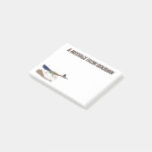 Funny roadrunner woestijn vogel cartoon illustrati post-it® notes (Schuin)