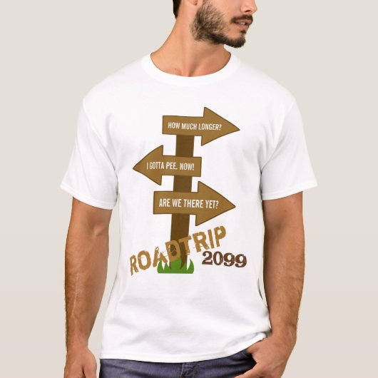Funny Roadtrip  T-Shirt (Voorkant)