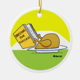 Funny Roast Turkey Kerstboom Ornament