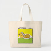 Funny Roast Turkey Thanksgiving Laftovers Cartoon Grote Tote Bag (Voorkant)