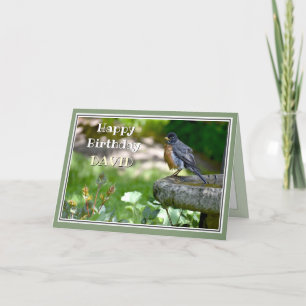 Funny Robin Birthday-kaart Feestdagen Kaart
