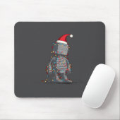 Funny Robot Christmas Graphics Lights Lover Long S Muismat (Met muis)