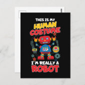 Funny Robot Costume Boys Girls Robots Briefkaart (Voorkant / Achterkant)