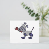 Funny Robot Dog with Wrench Briefkaart (Staand voorkant)