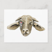 Funny Robot Goat Science Fiction Parody Humor Briefkaart (Voorkant)