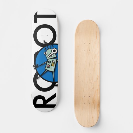 FUNNY ROBOT GRAPHIC SKATEBOARD (Voorkant)