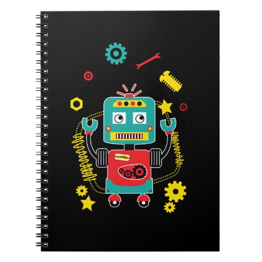 Funny Robot Juggling Tools Robots Notitieboek (Voorkant)