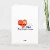 Funny Robot Pirate Romantic Card Feestdagen Kaart (Achterkant)