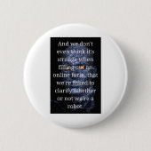 Funny Robot Ronde Button 5,7 Cm (Voorkant)