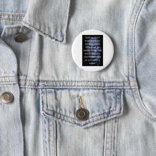 Funny Robot Ronde Button 5,7 Cm (In situ)