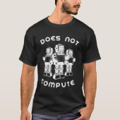 Funny Robot Shirt met lange mouwen berekent geen a (Voorkant)