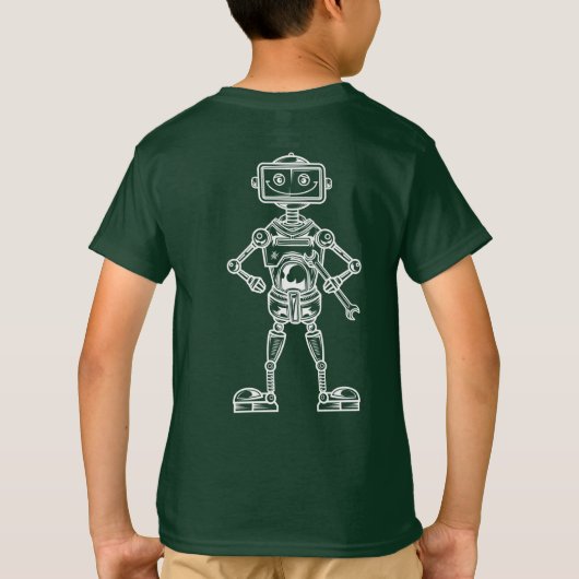 Funny Robot T-shirt (Achterkant)