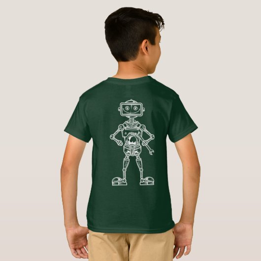 Funny Robot T-shirt (Achterkant volledig)