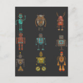 Funny Robot Technology Computer Science Children Briefkaart (Voorkant)