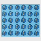 FUNNY ROBOT WRAPPING PAPIER (Vlak)