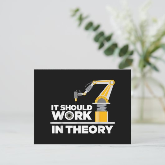 Funny Robotics Art for Men Kinder Robot Robotics E Feestdagenkaart (Staand voorkant)