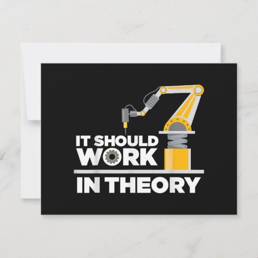 Funny Robotics Art for Men Kinder Robot Robotics E Feestdagenkaart (Voorkant)