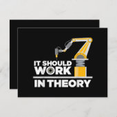 Funny Robotics Art for Men Kinder Robot Robotics E Feestdagenkaart (Voorkant / Achterkant)