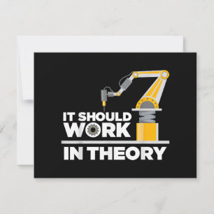 Funny Robotics Art for Men Kinder Robot Robotics E Feestdagenkaart