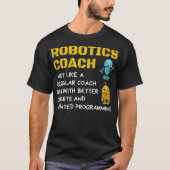 Funny Robotics Coach T shirt Definition Robot Comb (Voorkant)