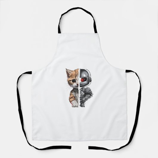 Funny Robotics Dierenvriend Cat Robots Graphic Eng Schort (Voorkant)