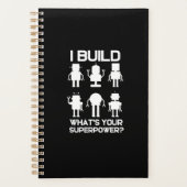 Funny Robotics Engineer Build Robots Lover Gift Planner (Voorkant)
