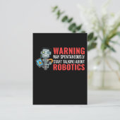 Funny Robots Quote Boys Girls Robot Briefkaart (Staand voorkant)