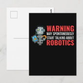 Funny Robots Quote Boys Girls Robot Briefkaart (Voorkant / Achterkant)